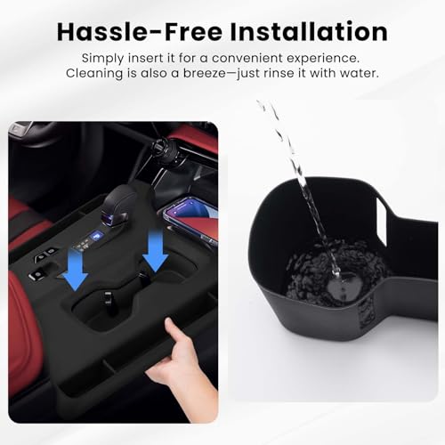 Autorder Silicone Center Console Organizer&Cup Holder for 2022-2025 2026 NX 250/350/350H/450H Accessories Seat Gap Storage Box with Cup Holder Insert Tray Anti-Scratch Gear Shift Panel Trim Cover - size: 2022-2026 NX 250/350/350h/450h