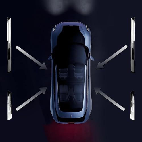 4 Pcs Stainless Steel Car for Acura MDX 2022-2025, Door Sill Strip Car Door Kick Plates Nonslip Anti Scratch