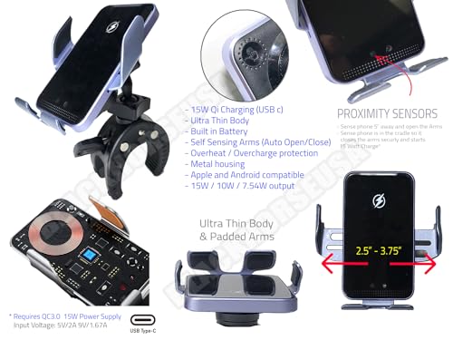 Phone Holder Mount for 2025 2026 Ford Explorer Center Console or Dashboard | Wireless Charging or Compatible with magsafe Round Magnets