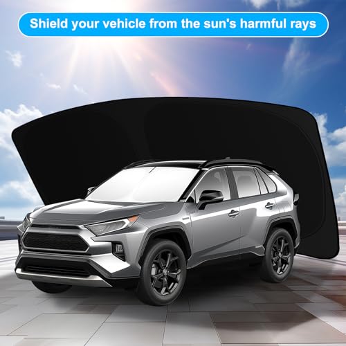 for Toyotа RAV4 2019-2023 2024 2025 2026 Windshield Sun Shade Custom Fit RAV-4 SUV TRD Off-Road, LE XLE Premium Limited Foldable RAV4 Sunshade, UV Block & Protector Rav4 Accessories - size: For 2019-2026 Toyota Rav4