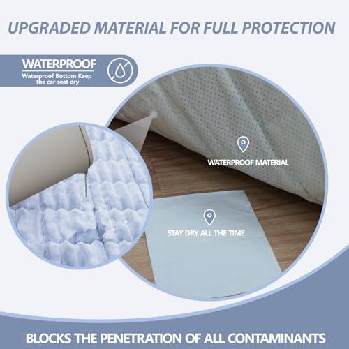 Dog Car Seat Waterproof Bed Cover Non-Slip Car Back Seat Soft and Comfortabl Pet Bed Mat Car Blanket for Travel Backseat Extender Seat Covers Dog Bed for Cars Trucks and SUVs (Light Grey 23.6” x 51”) - color: Waterproof Light Grey Cover