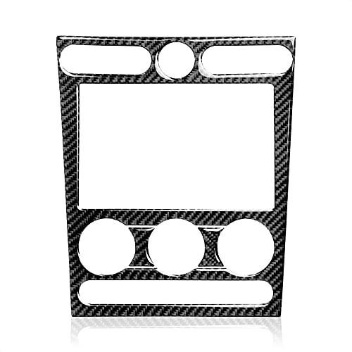 Car Air Conditioning Control Panel Sticker Cover for Ford Mustang GT Shelby 2005 2006 2007 2008 2009 Accessories Carbon Fiber Decal - color: Air Conditioning Control Panel