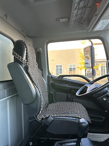 Extra Large Natural Wood Beaded Seat Cover Massaging Cooling Cushion for Truck, Trailer, Van - size: Truck (Semi, Trailer, Tractor, Work Truck)
