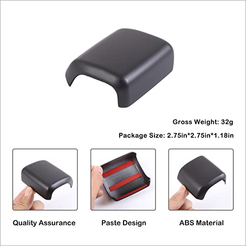 Aunginsy Car Gear Shifter Hand Brake Trim Cover Compatible with Toyota Tundra 2022+, Sequoia 2023+ & Tacoma 2024+, Automatic Center Console Gear Shift Head Knob Scratch Protector Cover ABS Accessories - color: Matte Black(A)