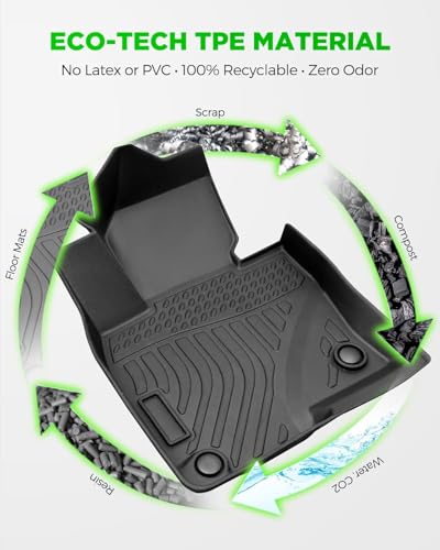 Weather Liner® for Mazda CX5 Floor Mat 4 PCS, All Weather Floor Liners Custom Fit for Mazda CX-5 2025 2024 2023 2022 2021 2020 2019 2018 2017 Full Set Front Rear Cargo Seat for CX5 Accessories