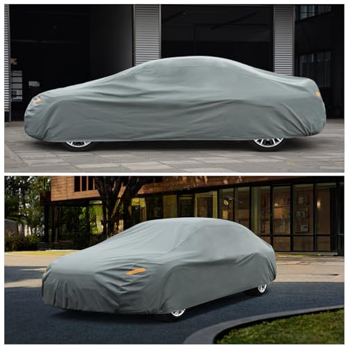 Kayme Heavy Duty Car Cover Custom Fit Mazda Mazda3 (2019-2025) Waterproof All Weather for Automobiles, Full Exterior Covers Sun Rain UV Protection.(Deliver About 3-10 Days) - size: Custom Fit Mazda Mazda3
