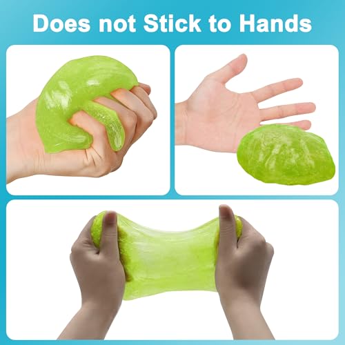 FiveJoy Car Cleaning Gels, 4-Pack Universal Auto Detailing Tools Car Interior Cleaner Putty, Dust Cleaning Mud for PC Tablet Laptop Keyboard, Camera, Printers, Calculator - 320g (2.8oz/pcs) - color: Green,Yellow