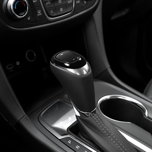 TOMALL Stainless Steel Car Gear Shift Knob Cover Compatible with Chevy Equinox 2018-2020 Malibu XL 2016-2020 Cruze 2017-2019 Shifter Panel Trim Gear Lever Cover for Car Accessories (Black Titanium) - color: Black Titanium