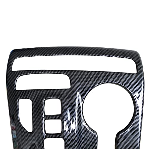 ruihe Carbon Fiber Pattern Car Gear Shift Knob Console Panel Trims Cup Holder Frame Cover Compatible with Fit for Hyundai Tucson 2022 2023 2024 2025