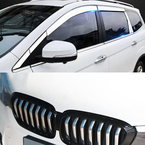 16Ft Chrome Silver Automotive Car Exterior and Interior Molding Trim Universal Bumper Window Door Body Side Decorative Strip Scratch-Proof (1/2 inch (12mm)) - size: Width:1/2inch(12mm)
