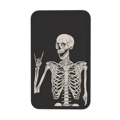 Rock Skull Auto Center Console Cover Universal Car Armrest Pad Waterproof Women Men Automotive Interior Accessories for Most Vehicle SUV - color: Rock Skull