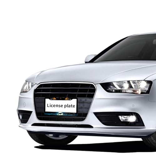Wolf License Plate Frame Wolf Pack Moon Ferocious Animal License Plate Personalise Stainless Steel Funny Design Compatible with Standard License Plate Holder for USA and Canada 12.2" X 6.2" - color: Wolf_30