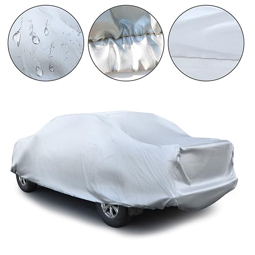 Full Coverage Car Cover All Weather Outdoor & Indoor Silver Pickup Truck Universal up to 260 L x 80 W x 65 H - size: 260 L x 80 W x 65 H