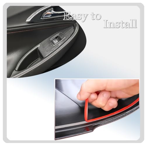 MUXEE Window Switch Panel Cover Trim for Chevrolet Malibu 2016-2024 Carbon Fiber Window Control Button Trim Sport Interior Trim Full Set - color: carbon fiber