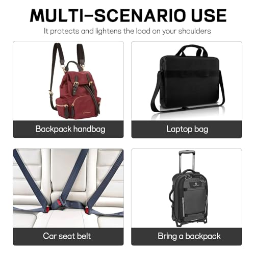2 Pack Car Seatbelt Covers Shoulder Pad, Soft Faux Sheepskin Seat Belt Shoulder Cover for a Comfortable Driving, Seat Belt Shoulder Strap Covers Helps Protect Your Neck and Shoulder (Black) - color: Black