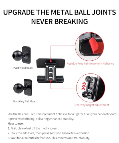 Car Phone Holder for 2021-2024 Genesis GV80 Accessories, 360° Rotation Phone Mount Compatible with MagSafe, Cell Phone Holder Does Not Affect Air Vent