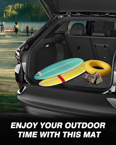 Powerty Cargo Mat for Volkswagen ID.4 2021 2022 2023 2024 2025 2026 Accessories Trunk Mat in Upper Position All Weather Cargo Liner Rear Trunk Mat - size: Upper Position Cargo Mat|For|21-26|Volkswagen ID.4