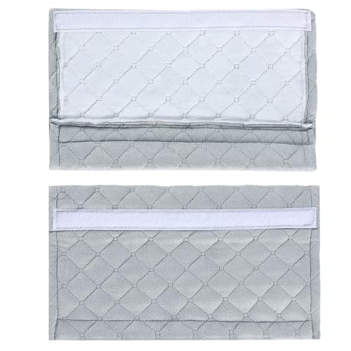 Amooca Automotive Seat Belt Cover Soft Suede Universal Fit Seatbelt Shoulder Pad Neck Protector Cushions for SUV Trucks Airplane Backpack 2 Pack Light Gray - color: Light Gray
