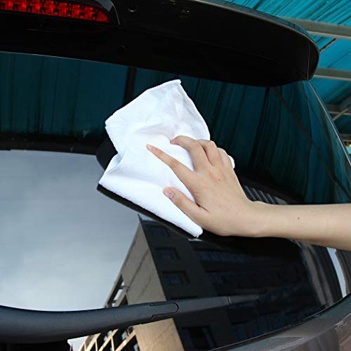 CARTMAN 14 x 14 Inch, 90 Pack, 280GSM Microfiber Cleaning Cloths, Non-Abrasive, Reusable and Washable, All Purpose Cleaning Towels for Household, Car Washing, Drying & Auto Detailing, White - size: 14"x14" 90pk white