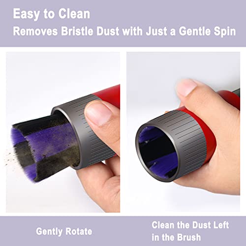 Traceless Scratch-Free Dusting Brush Compatible with Dyson V7, V8, V10, V11, V12, V15 Gen5 detect and Gen5 outsize Vacuum Cleaners Features handy self-cleaning soft bristles, Soft Bristle Dust Brush