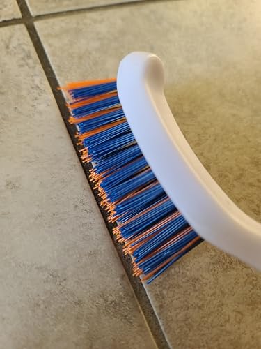 Bring It On Grout Cleaning Brush 6-Pack– Crevice Cleaning Brush with Stiff Nylon Bristles – 8-inch Heavy-Duty Grout and Tile Cleaner Brush – Scrubbing Brush for Corners, Bathroom, and Kitchen - style: 6-Pack