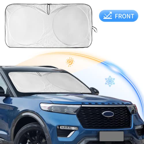 for Cadillac Escalade SRX XT5 XT6 STS DTS XT4 DeVille 2017 2018-2022 2023 2024 Windshield Sun Shade- Car Sunshades for Front Windows Shield Cover Custom Fit Cadillac SRX 2025 Accessories Sun Visor - size: for Cadillac Escalade XT5 XT6 2019-2024