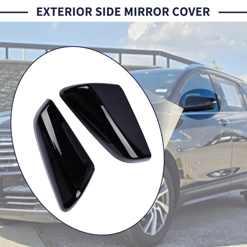 Exterior Side Mirror Cover Driver & Passenger Side Compatible with Chevrolet Equinox GMC Terrain 2018-2023 Rearview Mirror Cap Left & Right Side Replace 23406416 23406417 84225386 84225387 - size: Left & Right Side