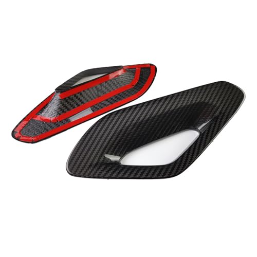 NVCNX Hard Carbon Fiber Accessories for Mercedes Benz GLE GLS 350 450 450e 580 53 63 S AMG 2020 2021 2022 2023 2024 2025 2026 Center Console Sides Armrest Cover Molding Interior Trim 2PCs - color: Center Console Sides Armrest Handle Trim