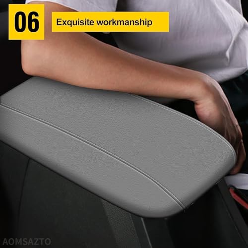 AOMSAZTO Light Gray Console Covers for 2011-2019 Ford Explorer - color: gray