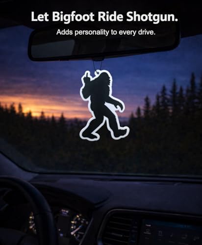 Funny Car Air Freshener (3 Pack) – Bigfoot Sasquatch Air Freshener for Car, Novelty Gag Gift, Hanging Auto Air Freshener, Funny Car Accessories for Men Women