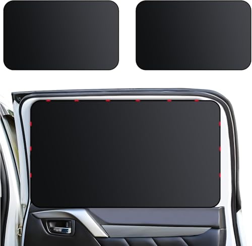 ZATOOTO Car Window Shade for Baby Car Privacy Shades Full Blackout Car Window Covers for Back Window Magnetic Side Window Shade Universal Cool Down Your Car Great for Traveling, Camping Privacy - size: Blackout (Rear)-2pcs