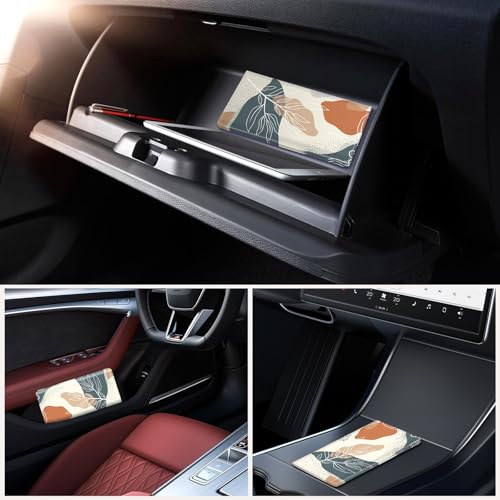 Car Registration and Insurance Holder,Colour Patterns Men Women Car License Document Registration and Insurance Card Holder - color: Bohemian leaves