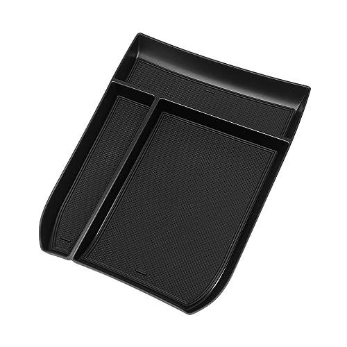 Muslogy for Palisade 2023 2024 Lower Center Console Organizer Storage Tray Interior Accessories ABS Material Compatible with Hyundai Palisade 2021 2022-2024 (Black) - size: 21-25 Palisade Console Organizer