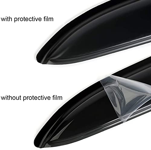 2021-2026 Tape-on Rain Guards for Kia Seltos Side Window Deflector Visors LX S EX SX Turbo X-Line Durable Tinted Vent Shade 2022 2023 2024 2025 - size: For Kia Seltos 2021-2026