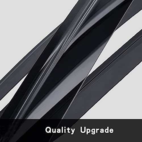92359 Original Side Window Deflector Visor Rain Guard,Outside Mount Tape-on Shatterproof Dark Smoke,2pcs window shades fit for 2015-2024 Ford Mustang - size: 2pcs 2015-2024 Mustang (Outside Mount)