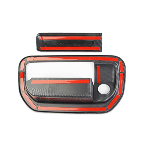 crosselec Carbon Fiber Trunk Rear Door Handle Trim Cover for 2017-2024 Honda Ridgeline