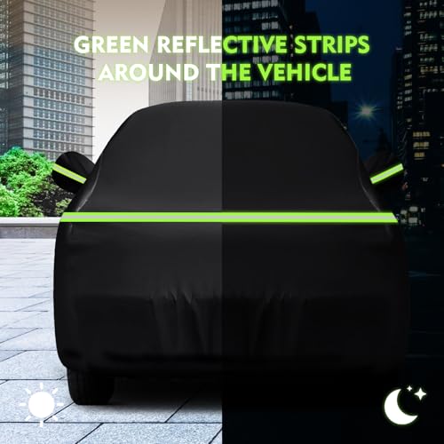 QUNSUNUS 6 Layer Car Cover for Land Rover Defender 2020-2025, Car Cover Waterproof All Weather 420D Windproof Custom Fit for Land Rover Defender 110 4-Door - size: for Land Rover Defender 110 4-Door