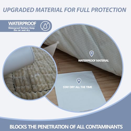 Dog Car Seat Waterproof Bed Cover Non-Slip Car Back Seat Soft and Comfortabl Pet Bed Mat Car Blanket for Travel Backseat Extender Seat Covers Dog Bed for Cars Trucks and SUVs (Brown Cover 23.6” x 51”) - color: Waterproof Brown Cover
