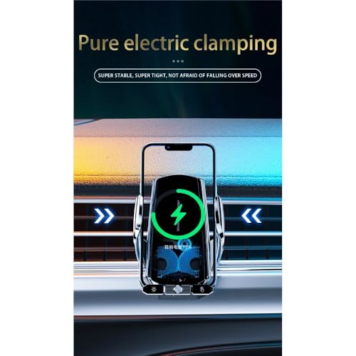 15W Car Wireless Charger Auto Magnetic Air Vent Phone Holder for iPhone 17 16 15 14 13 12 Samsung Xiaomi Induction Fast Charging Station (Black) - color: black