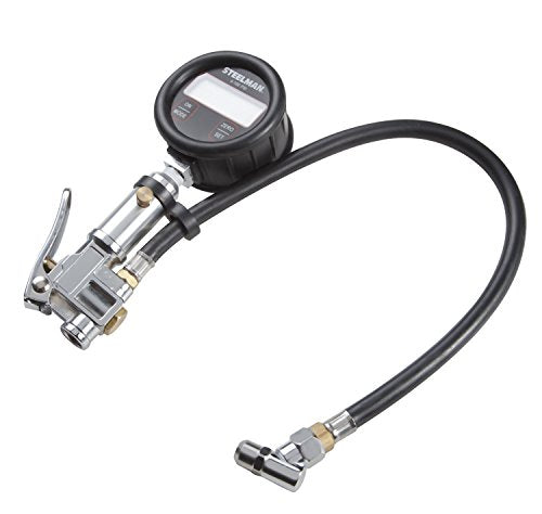 Steelman High Accuracy Digital Gauge Tire Inflator with Temperature and Pressure Compensation, Accurate to 0.25%, Measures 0-100 PSI - style: Temperature Compensating