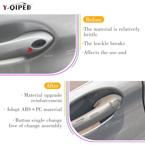 Car Door Handle Key Cover Keyhole Protector Cap Lock Access Replacement for BMW Z4 X3 X4 X5 X6 X7 3 4 5 6 8 Series OE# 8089701 7470565 7470575 (Charcoal Black) - color: Charcoal Black