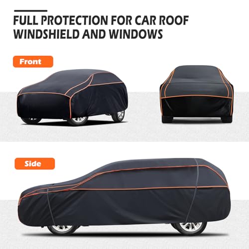 Hail Protector Car Cover, Waterproof EVA Thickened Car Hail Protector SUV Size A6 Fit for Toyota RAV4 /4Runner, Honda CRV, Hyundai Santa Fe, Audi Q5 (182-190 inch) - size: A6 Fit SUV Length 182" To 190"