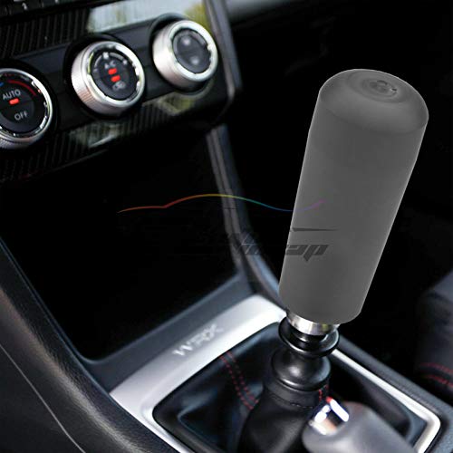 EZAUTO WRAP Black Shift Knob Stick Frosted Matte Crystal Bubble Long Throw Gear Shifter 15cm - color: Matte Black, size: 15cm