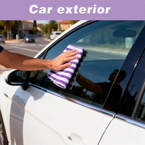 3 Pack Cellulose fiber Cleaning Cloth, Highly Absorbent Kitchen Cleaning Rags for Kitchen, Car, Window, Housekeeping, Household Dusting, No odor and No Scratch Reusable, 11.8"X10.6", Purple - color: Purple