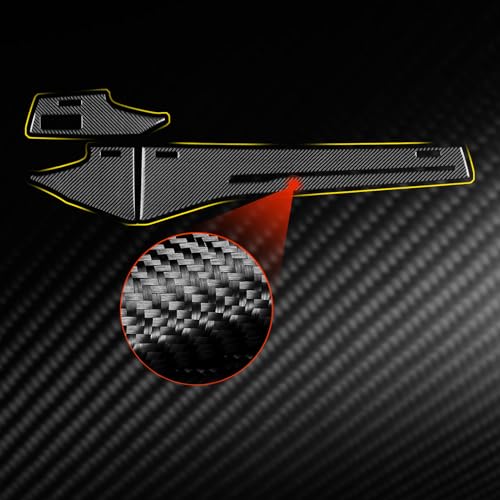 NVCNX Real Premium Carbon Fiber Accessories for Audi Q8 2019-2026 / Q7 SQ7 SQ8 RS Q8 2020-2026 2021 2022 2023 2024 2025 Car Dash Board Dashboard Panel Cover Interior Trim Overlay Sticker Decal 3PCs - color: Dash Panel Trim