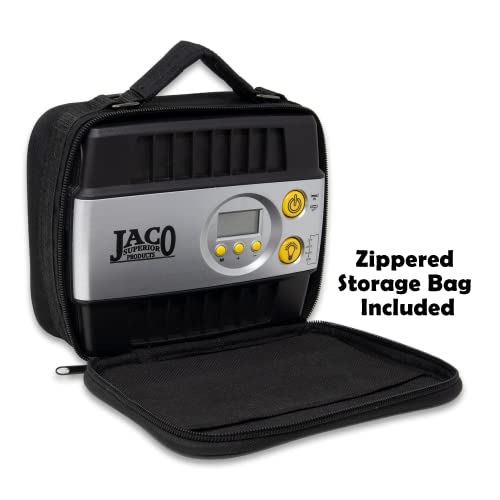 JACO SmartPro 12V Tire Inflator Air Compressor - Portable Automatic Digital Tire Pump (12-volt DC)