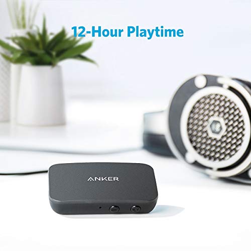 Anker Soundsync Bluetooth Receiver for Music Streaming with Bluetooth 5.0, Dual Device Connection, Handsfree Calls, 12-Hour Battery Life, for Car & Home Stereo - Signal Reception Only (Pack of 2) - size: Small (Pack of 2)