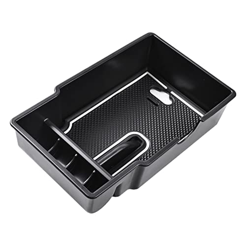 EDBETOS Center Console Organizer Tray Compatible with Jeep Renegade Accessories 2015-2019 2020 2021 2022 2023 Armrest Glove Box Secondary Storage (White Line) - color: White Line
