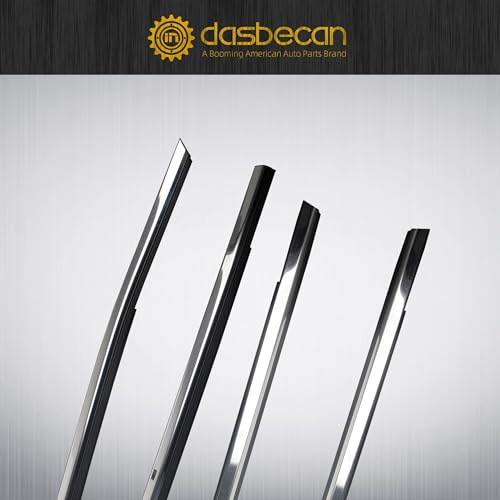 Dasbecan 4Pcs Weatherstrip Window Seal Car Window Moulding Trim Compatible with 2014-2020 Nissan Rogue Replace 80820-4CL0A, 80821-4CL0A, 82820-4CL0A, 82821-4CL0A