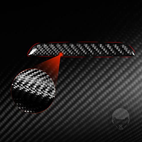 Generic Auto Center Armrests Box Rear Trim Strip Panel Sticker Compatible with Benz CLA C117 2014-2018 GLA X156 2015-2019 Real Carbon Fiber Cover Interior Trim Accessories Black, BM8112 - color: Center Armrests Box Rear Trim Strip Panel